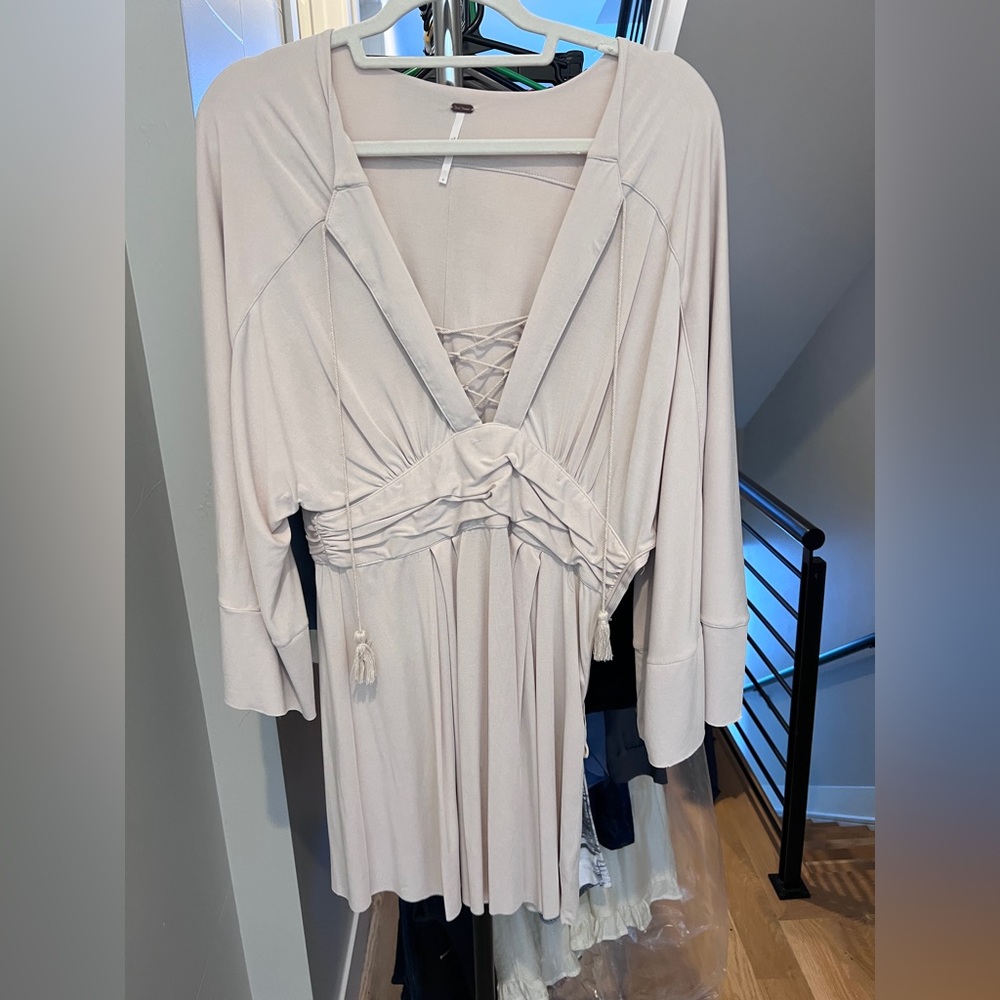 Free people beige dress